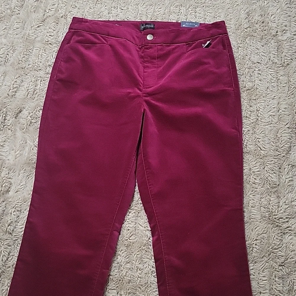 Talbots Straight Leg Velveteen Pants 12P - Picture 5 of 6
